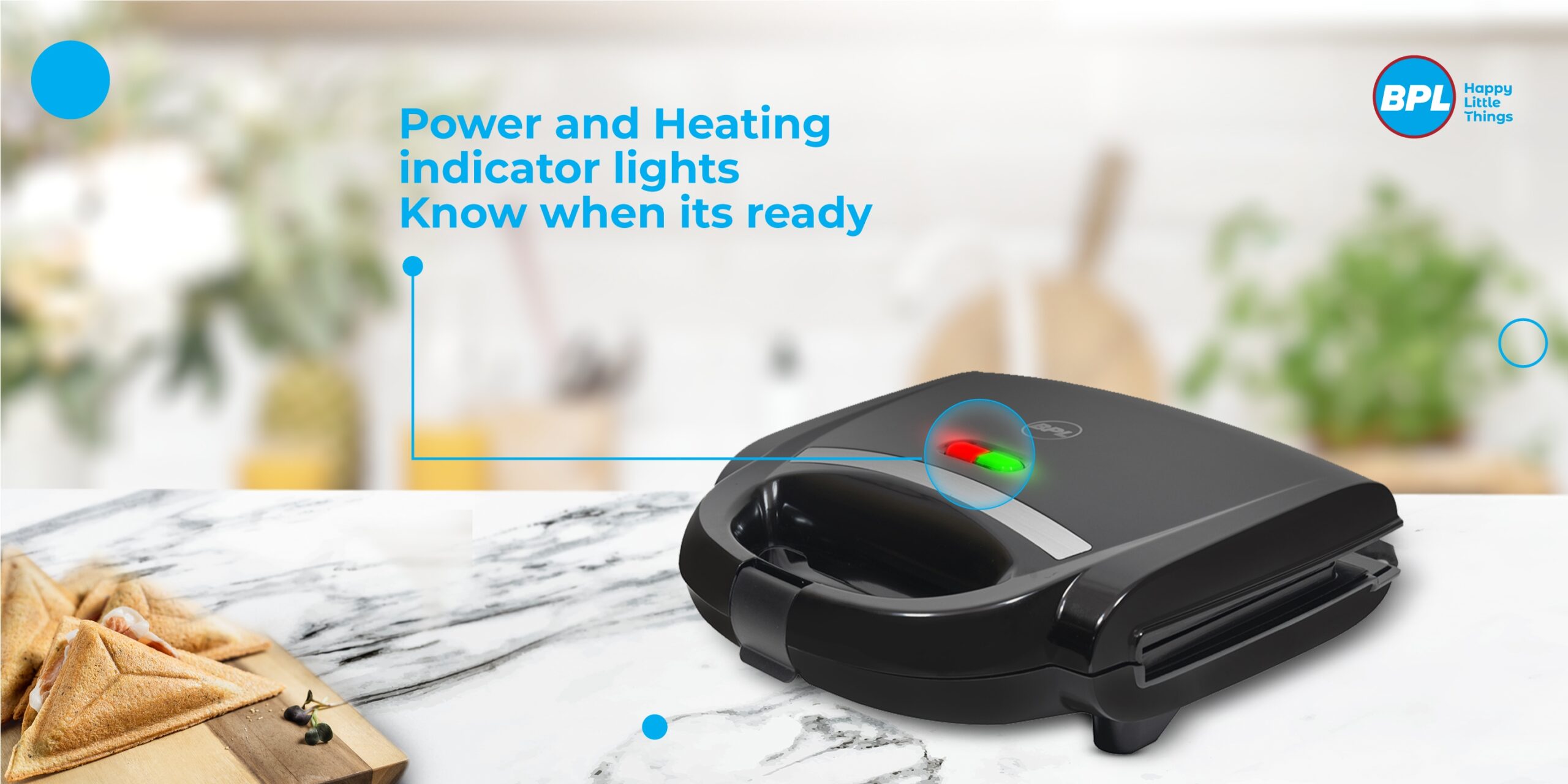 Brand New 2 years warranty BPL Sandwich Maker BSMG0022S - Image 18