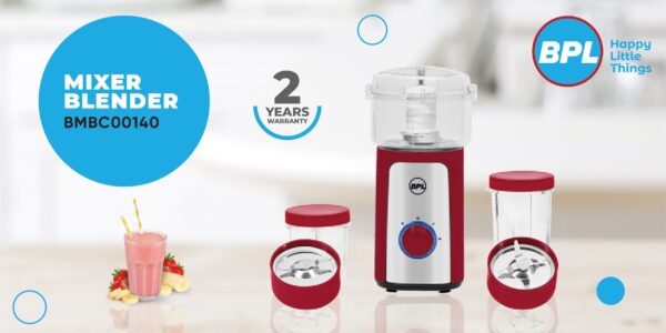 Brand New 2 years warranty BPL CHR RED MIXER BLENDER 400W BMBC00140 - Image 15