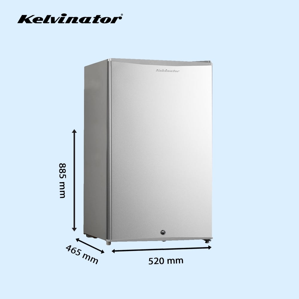 Unbox Kelvinator 95 litres Single Door Refrigerator, Silver Grey KRC-A110SGP - Image 3
