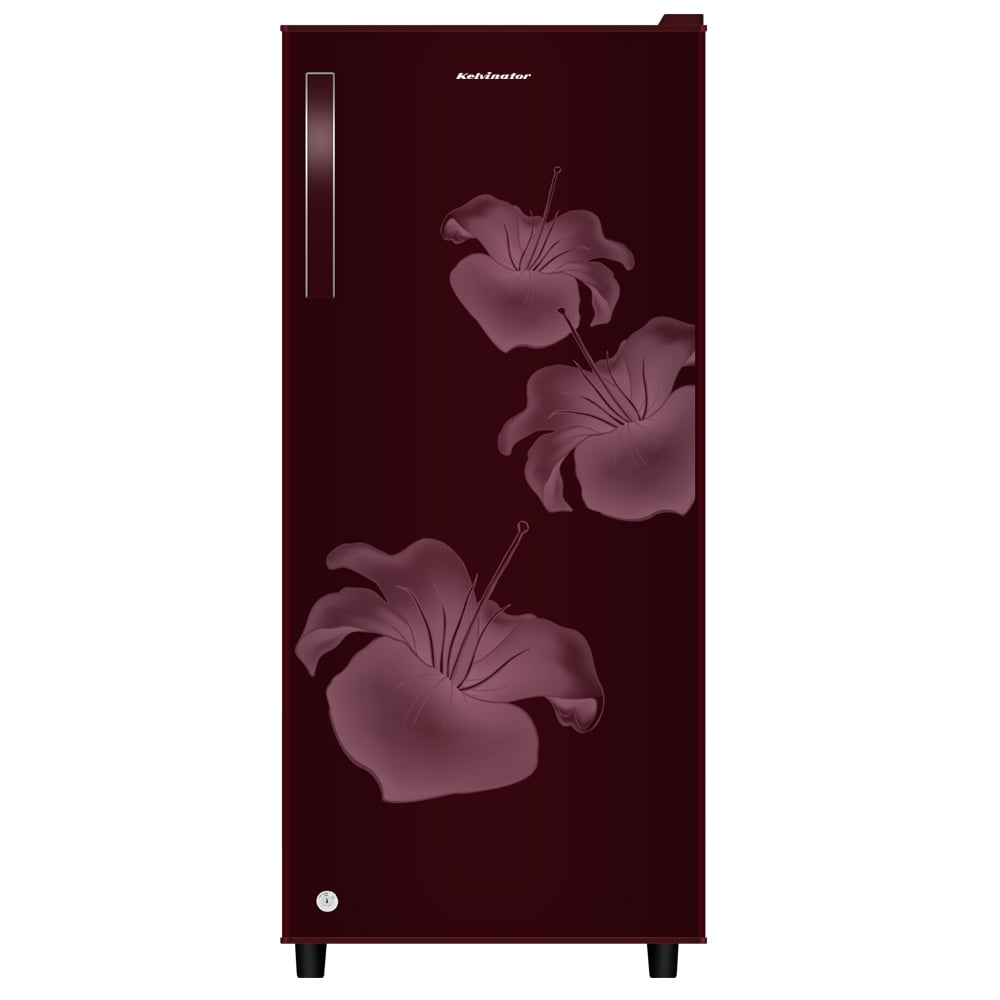 Unbox Kelvinator 190 litres Single Door Refrigerator, Maroon Red KRD-A210MRP - Image 7