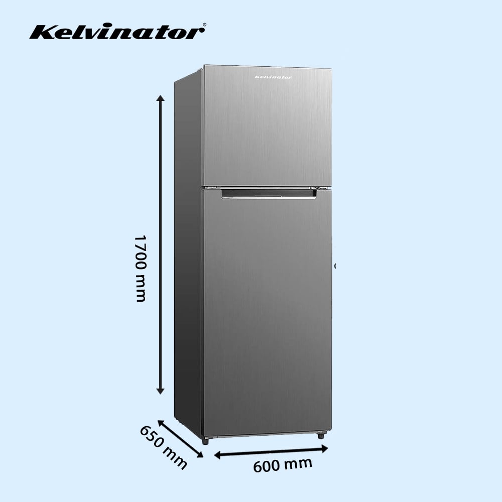 Unbox Kelvinator 350 litres Double Door Refrigerators, Hairline Silver KRF-A370HSV - Image 3