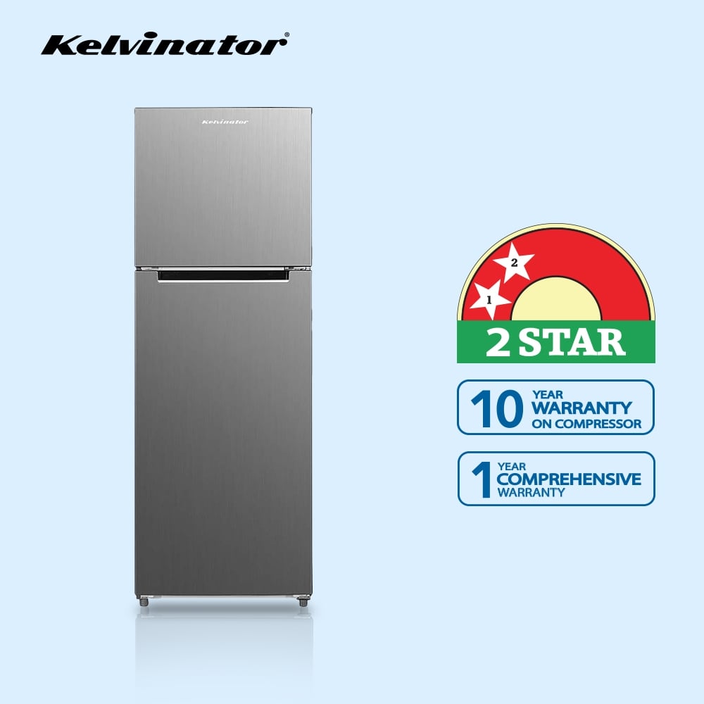 Unbox Kelvinator 350 litres Double Door Refrigerators, Hairline Silver KRF-A370HSV - Image 5