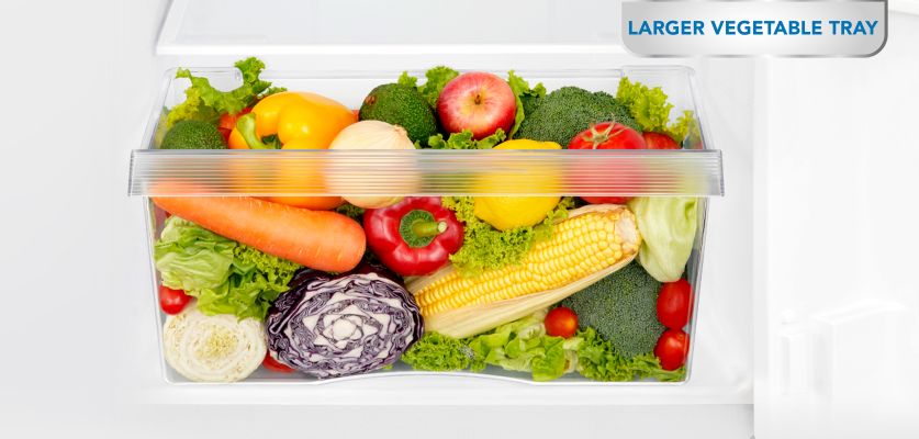 Unbox Kelvinator 350 litres Double Door Refrigerators, Hairline Silver KRF-A370HSV - Image 9