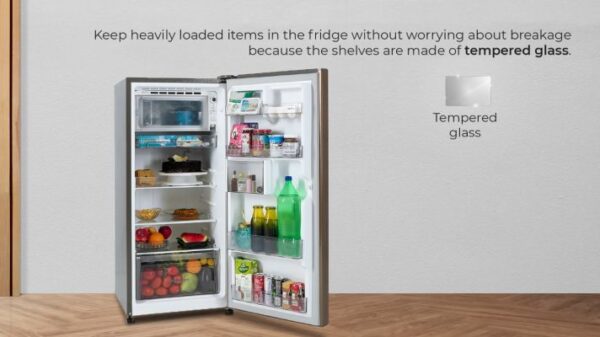 Unbox BPL 193 litres 3 Star Single Door Refrigerator with Even Flow Technology,Maroon Red BRD-2100AVMR-491903161-B - Image 8