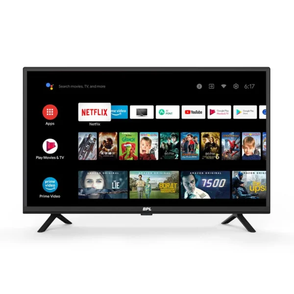 Unbox BPL 80 cm (32 inch) HD Ready LED Android Smart TV, Black, 32H-B4000