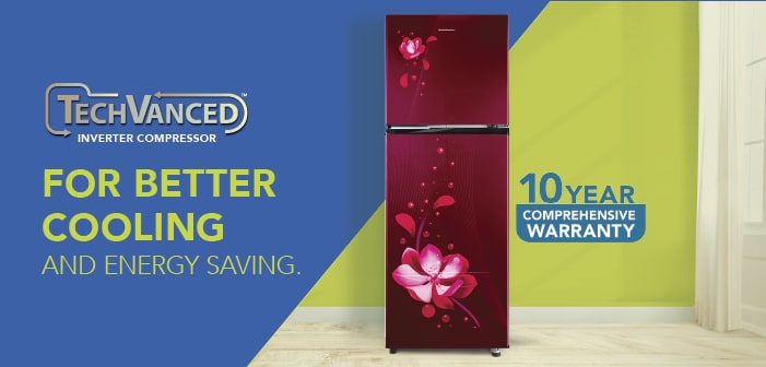 Unbox Kelvinator 275 Litre 2 Star Double Door Convertible Refrigerator, Mangolia Maroon Floral, KRF-G280RBVMMZ - Image 8