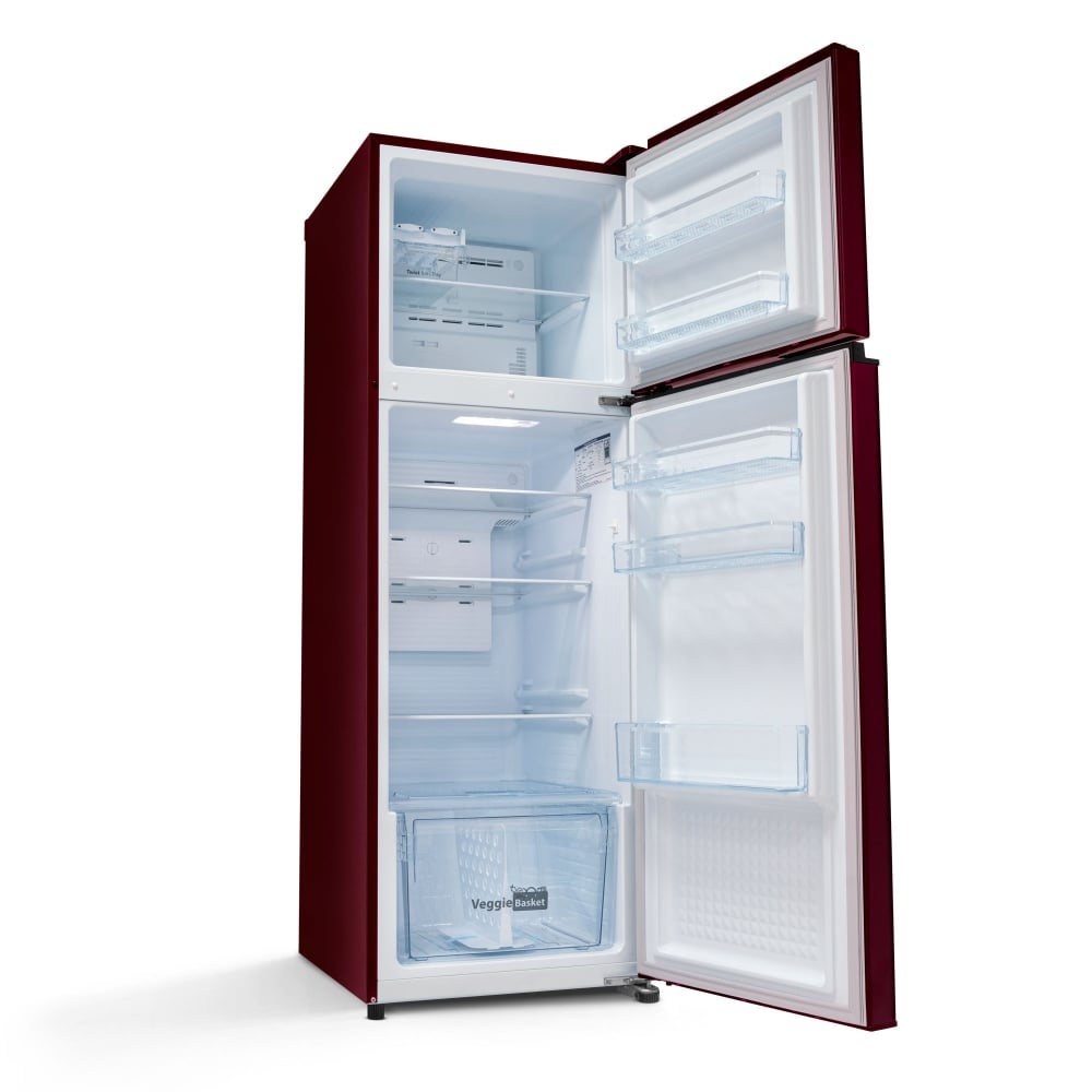 Unbox Kelvinator 275 Litre 2 Star Double Door Convertible Refrigerator, Mangolia Maroon Floral, KRF-G280RBVMMZ - Image 11