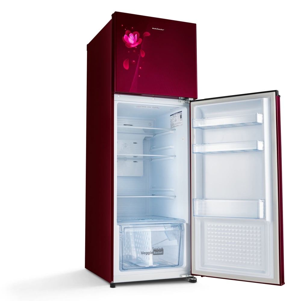 Unbox Kelvinator 275 Litre 2 Star Double Door Convertible Refrigerator, Mangolia Maroon Floral, KRF-G280RBVMMZ - Image 13