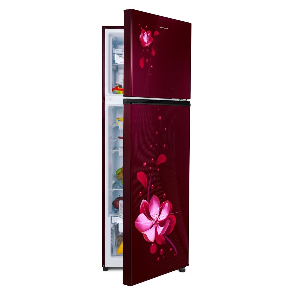 Unbox Kelvinator 275 Litre 2 Star Double Door Convertible Refrigerator, Mangolia Maroon Floral, KRF-G280RBVMMZ - Image 16