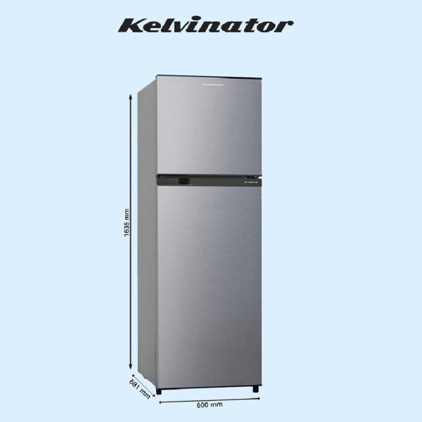 Unbox Kelvinator 307 Litre 2 Star Double Door Convertible Refrigerator, Hairline Silver, KRF-G310RBPHSZ - Image 4