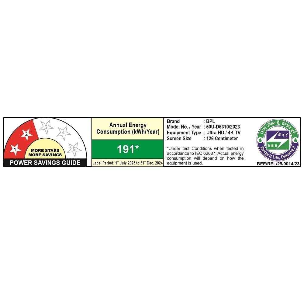 Unbox BPL 127 cm (50 inch) Ultra HD (4K) Google Smart TV with Dolby Vision and Atmos, 50U-D5310 - Image 4