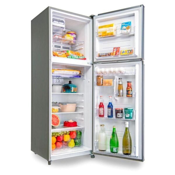 Unbox Kelvinator 252 Litre 2 Star Double Door Refrigerator, Bright Grey KRF-I260RBVBGT - Image 4