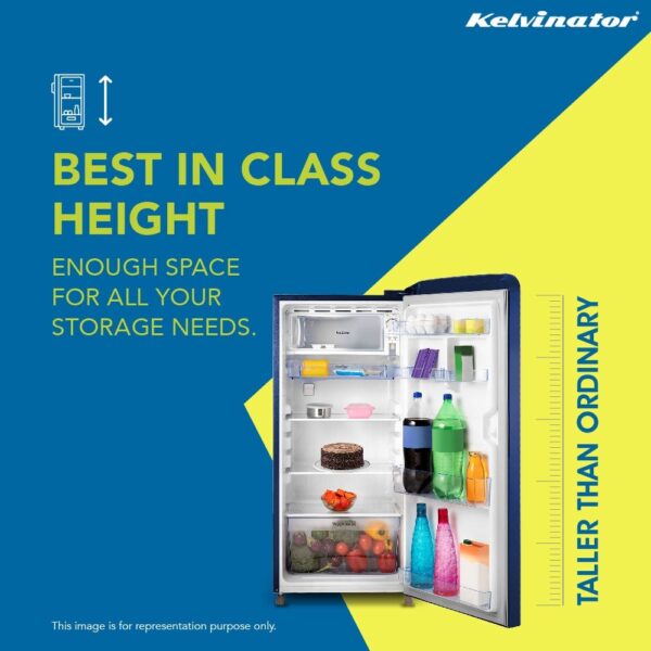 Unbox Kelvinator 201L Direct Cool Single Door Refrigerator KRD-I210ECEFBS FREYA - Image 11